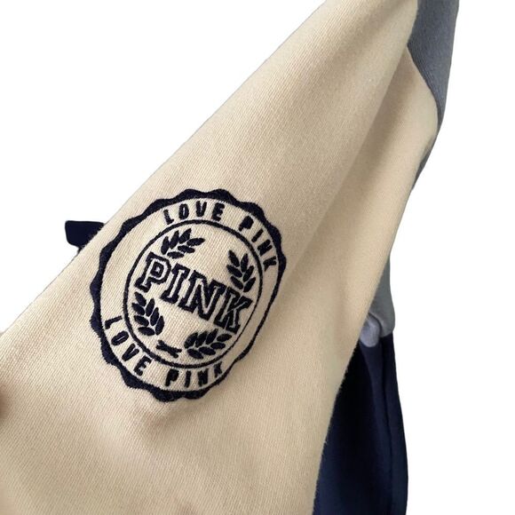 PINK Victoria's Secret 1/2 Zip Closure Long Sleeve Pullover Sweatshirt in Size S - Picture 5 of 7